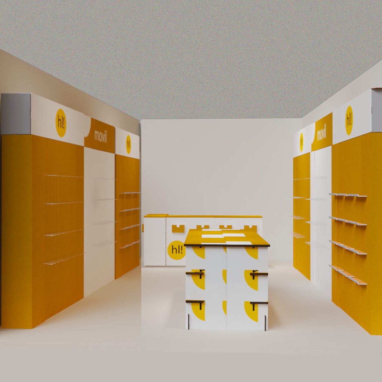 Tienda pop-up de cartón resistente