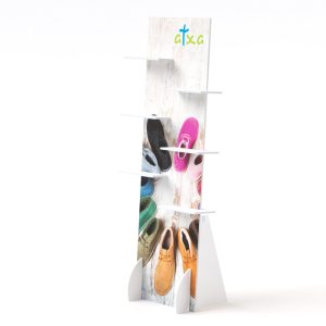 Expositor de PVC para calzado (se vende en pack de 3)