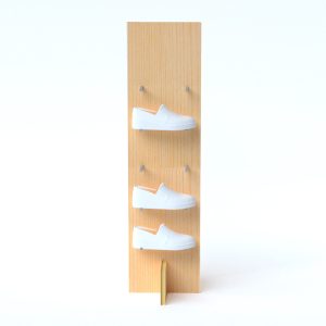 Expositor para calzado de madera (pack de 8)
