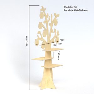 Expositor de madera para cosmética (pack de 2)