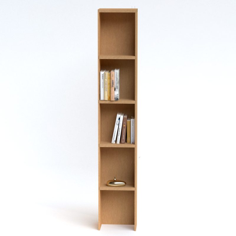 Bibliothèque éco-modulaire en carton