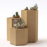 Hexágonos de cartón decoración diseño
