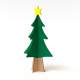 árbol de navidad verde y amarillo cartón