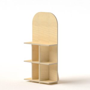 Expositor de mostrador de madera (pack de 3)