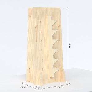 Expositor de mostrador en madera para 6 gafas (pack de 20 unidades)