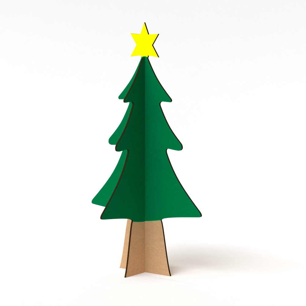 Árbol de navidad de cartón (para comercio)