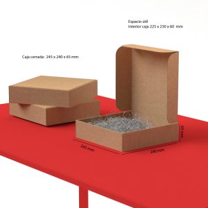 Caja de cartón automontable full color (pack de 24)