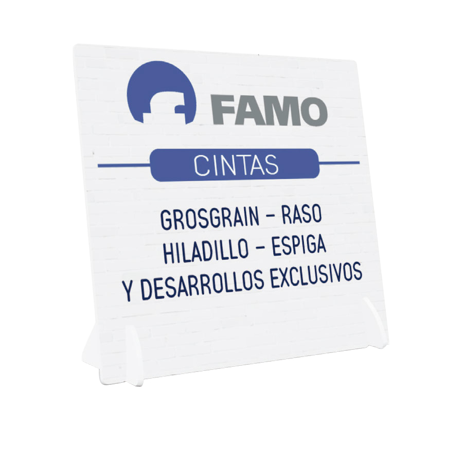 Display en PVC blanco