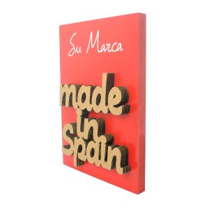 Display de madera lacada