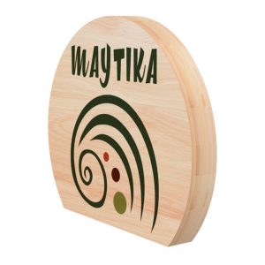 Display de madera natural