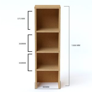 Estantería modular de cartón sencilla