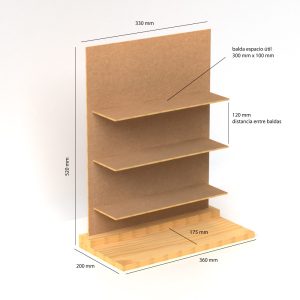 Expositor en madera para gafas de mostrador (pack de 20)