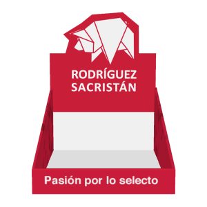 Expositor de mostrador de cartón para alimentación (10 und.)