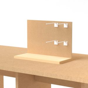 Expositor de mostrador de ganchos en madera (pack de 20)