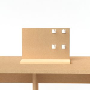Expositor de mostrador de ganchos en madera (pack de 20)