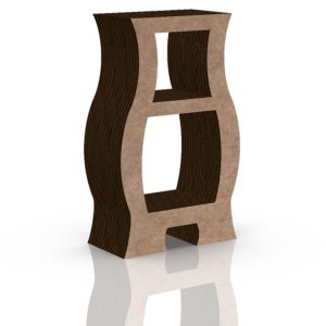 Mueble de Cartón con forma