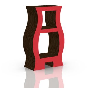 Mueble de Cartón con forma