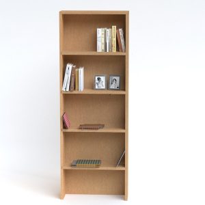 Librería de cartón modular económica