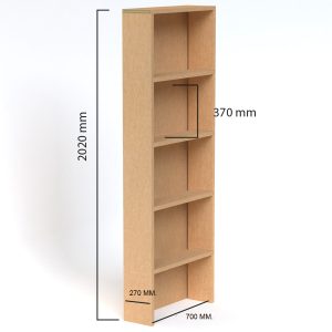 Librería de cartón modular económica