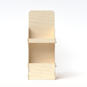 Expositor de suelo de madera para botellas (Pack de 2)
