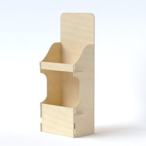 Expositor de suelo de madera para botellas (Pack de 2)