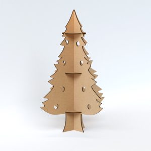 Árbol de navidad ecológico de cartón (pack de 5)