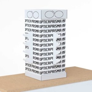 Expositor giratorio de cartón laminado para gafas (pack de 20)