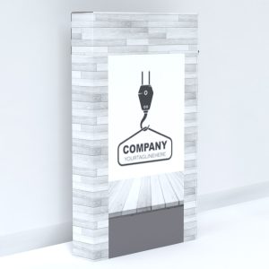 Módulo de cartón para stand de fácil transporte