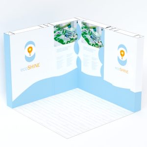 Suelo para stand de cartón modulares