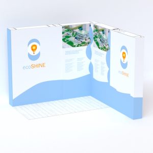 Suelo para stand de cartón modulares