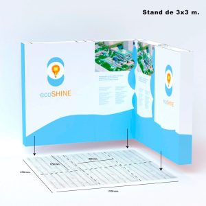 Suelo para stand de cartón modulares