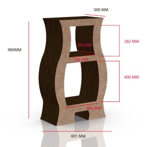 Mueble de Cartón con forma
