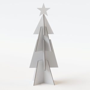 Árbol de navidad de cartón desmontable (pack de 10)