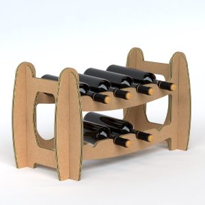 Botellero de cartón económico (pack de 3)