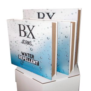 Display de cartón forma de libro