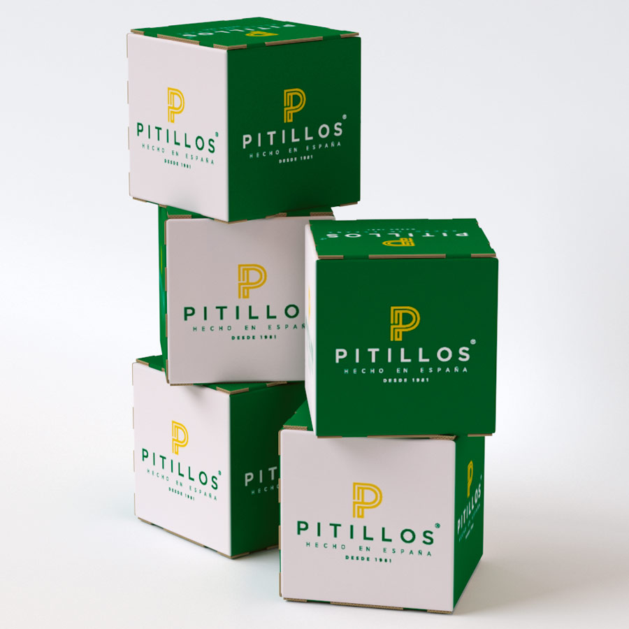 Cubos de cartón para decorar stand (pack de 5)