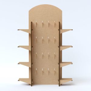 Expositor de ganchos de cartón para calcetines (Pack de 10)