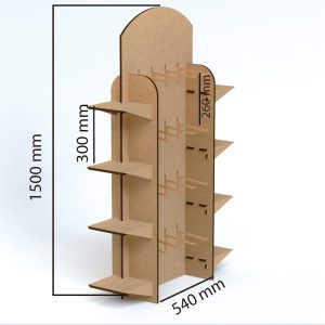 Expositor de ganchos de cartón para calcetines (Pack de 10)