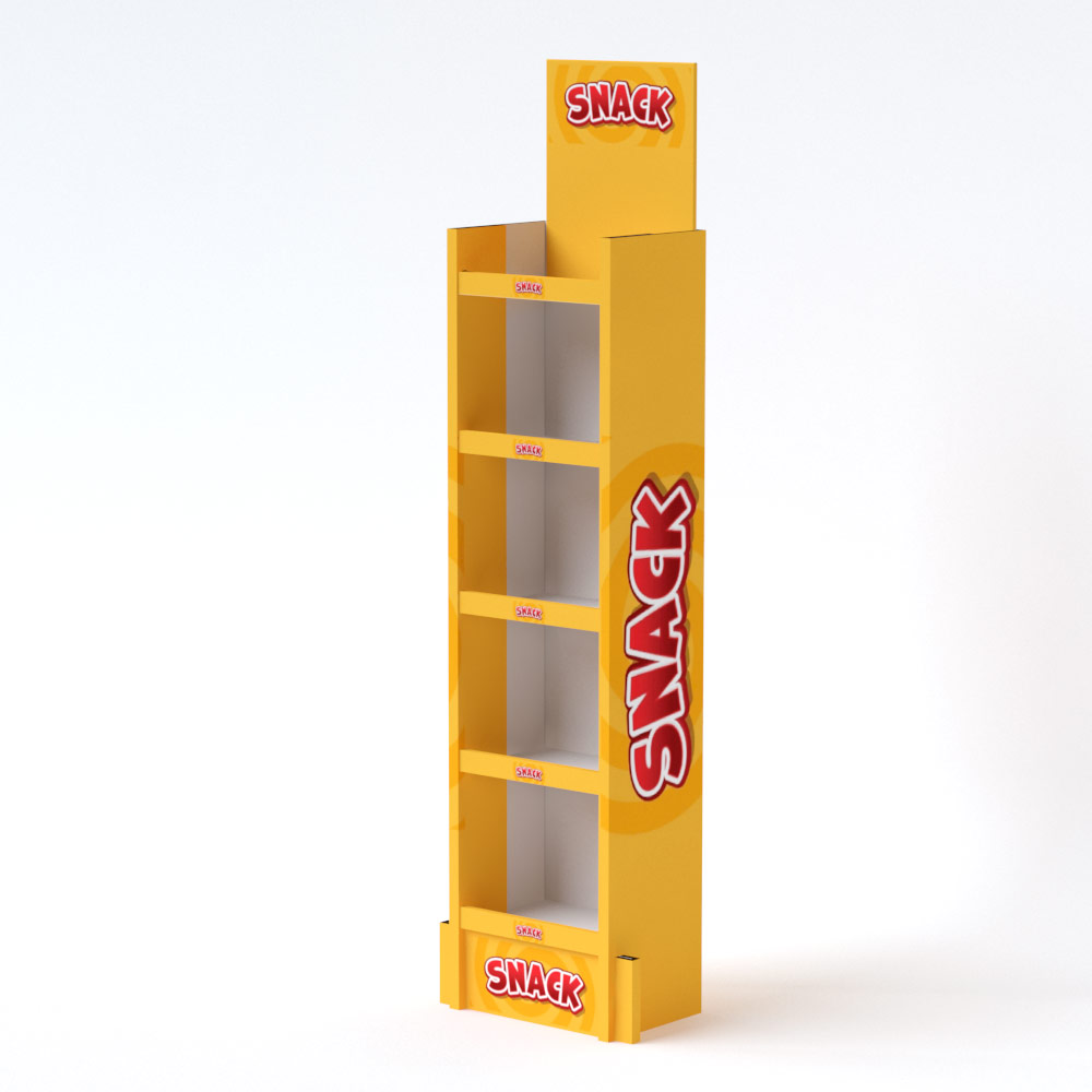 Expositor de cartón para SNACK (pack de 10)