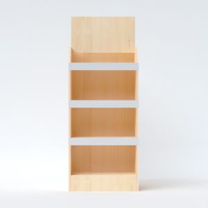 Expositor de madera de pino económico (pack de 10)