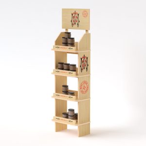 Expositor de madera para conservas (pack de 2)