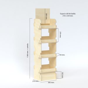 Expositor de madera para supermercados (pack de 10)