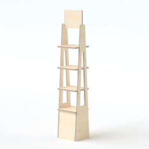 Expositor para cosmética de madera (pack de 8)