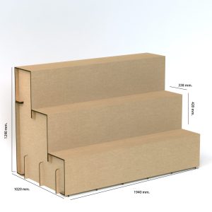 Gradas de cartón sostenibles