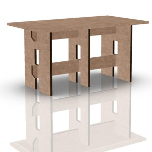 Mesa de cartón muy resistente