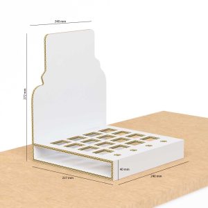 Expositor de mostrador para pintalabios de cartón (Pack 40)