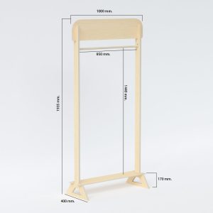 Burro de madera para ropa personalizado (Pack 10)