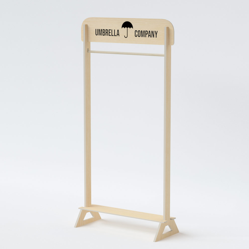 Burro de madera para ropa personalizado (Pack 10)