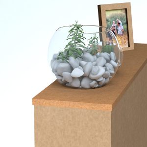 Recibidor de cartón reciclado
