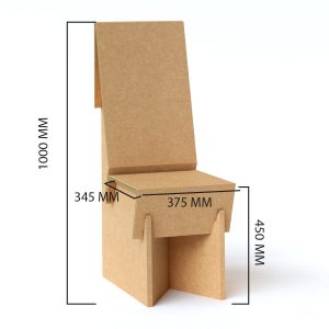 Sillas de cartón para eventos (pack de 2)